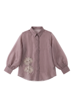 The Gray Tree Embroidered Organza Shirt