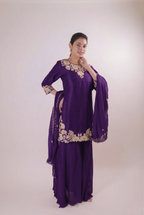 The Majestic Plum Hand-Embroidered Set