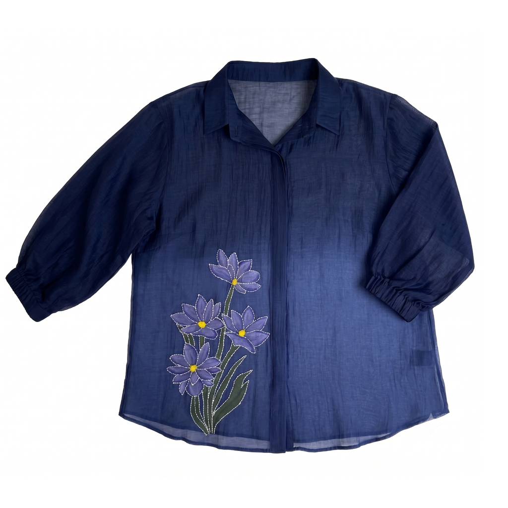 FLORAL HANDPAINT KATHA SHIRT