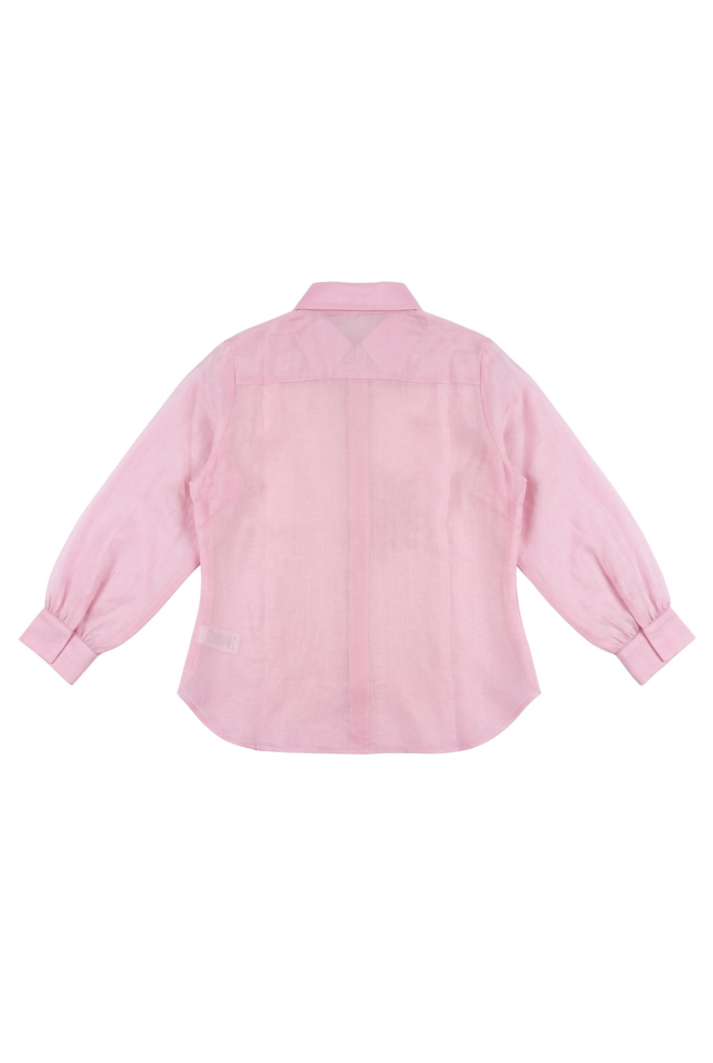 The Baby Pink Sunflower Pure Organza Shirt