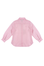 The Baby Pink Sunflower Pure Organza Shirt