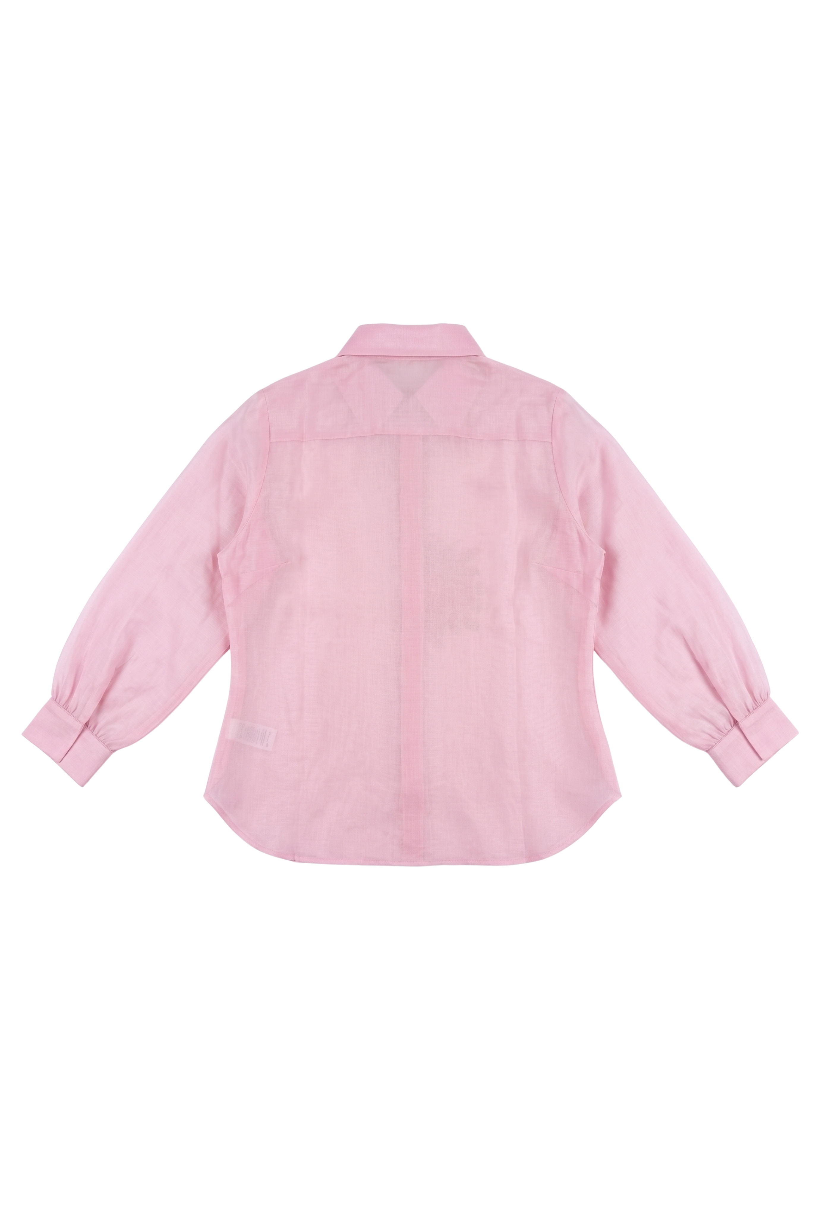 The Baby Pink Sunflower Pure Organza Shirt