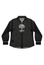 The Noir 'Tree of Life' Organza Shirt