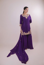 The Majestic Plum Hand-Embroidered Set