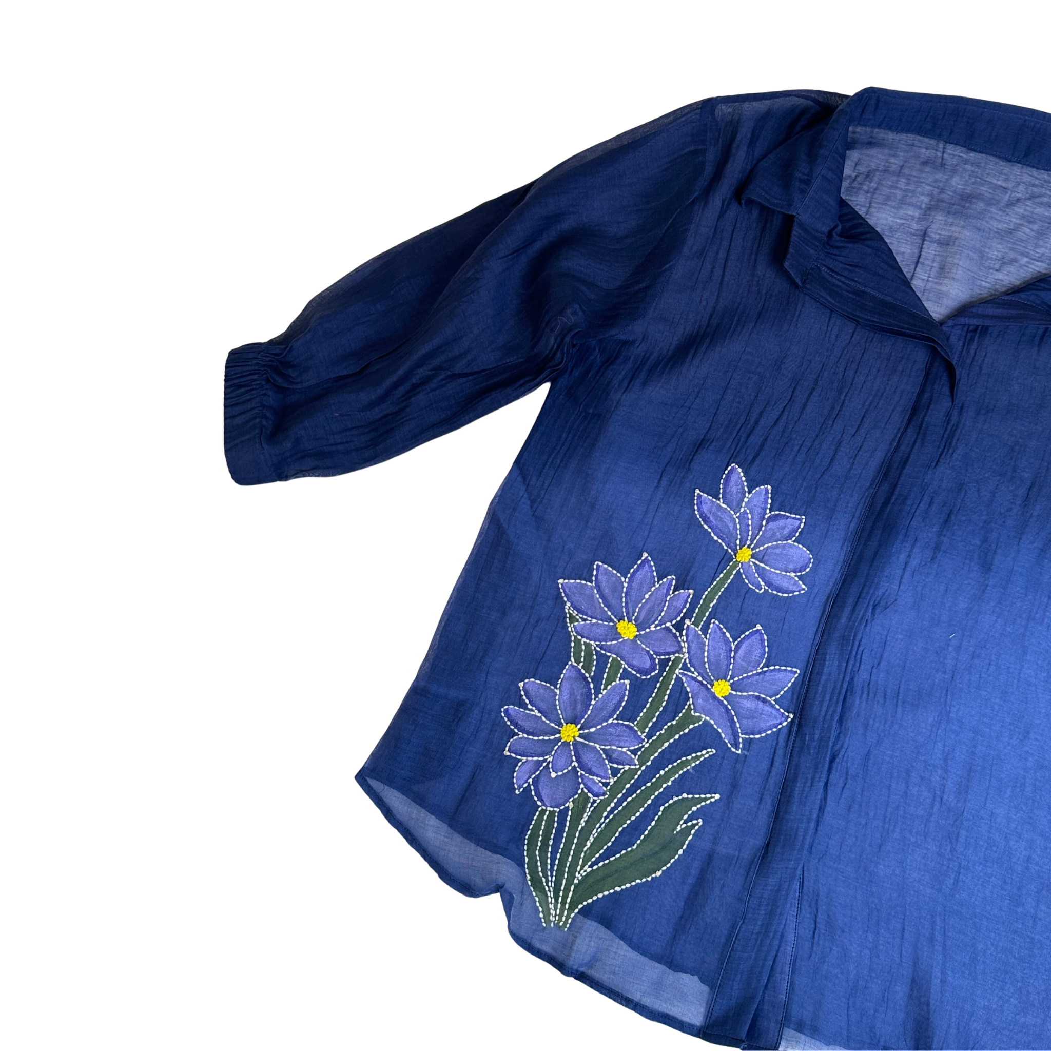 FLORAL HANDPAINT KATHA SHIRT