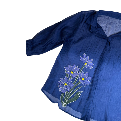 FLORAL HANDPAINT KATHA SHIRT