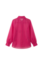 Fuchsia Pure Organza Shirt