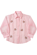The Blush 'Amour' Organza Shirt