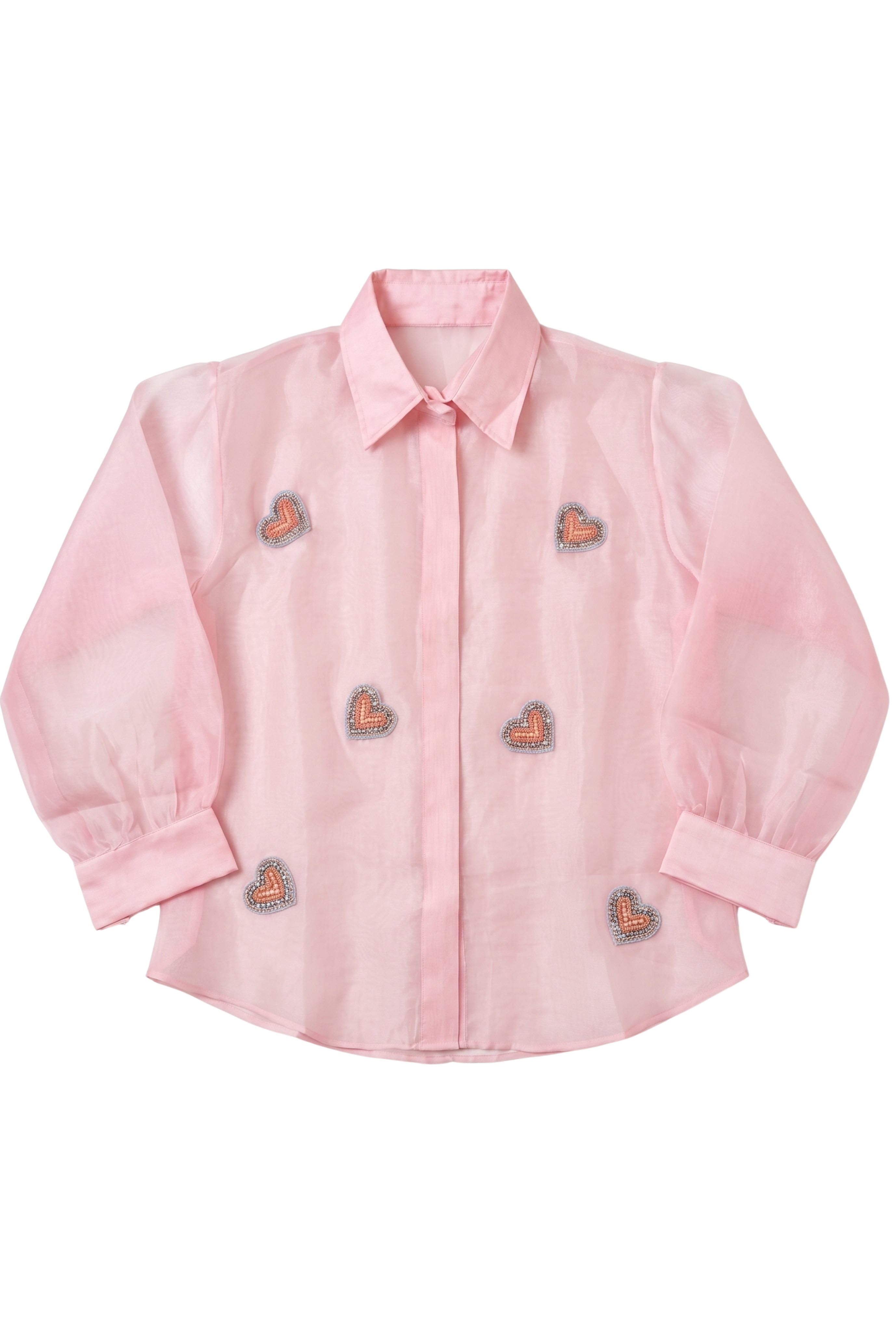 The Blush 'Amour' Organza Shirt