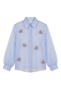The Azure 'Amour' Organza Shirt