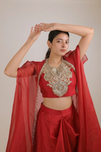 The Scarlet Rose Cape Set