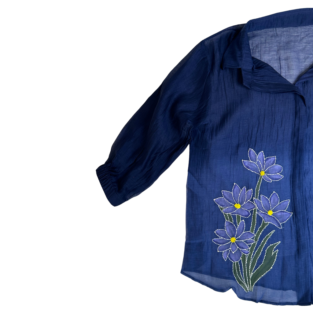 FLORAL HANDPAINT KATHA SHIRT