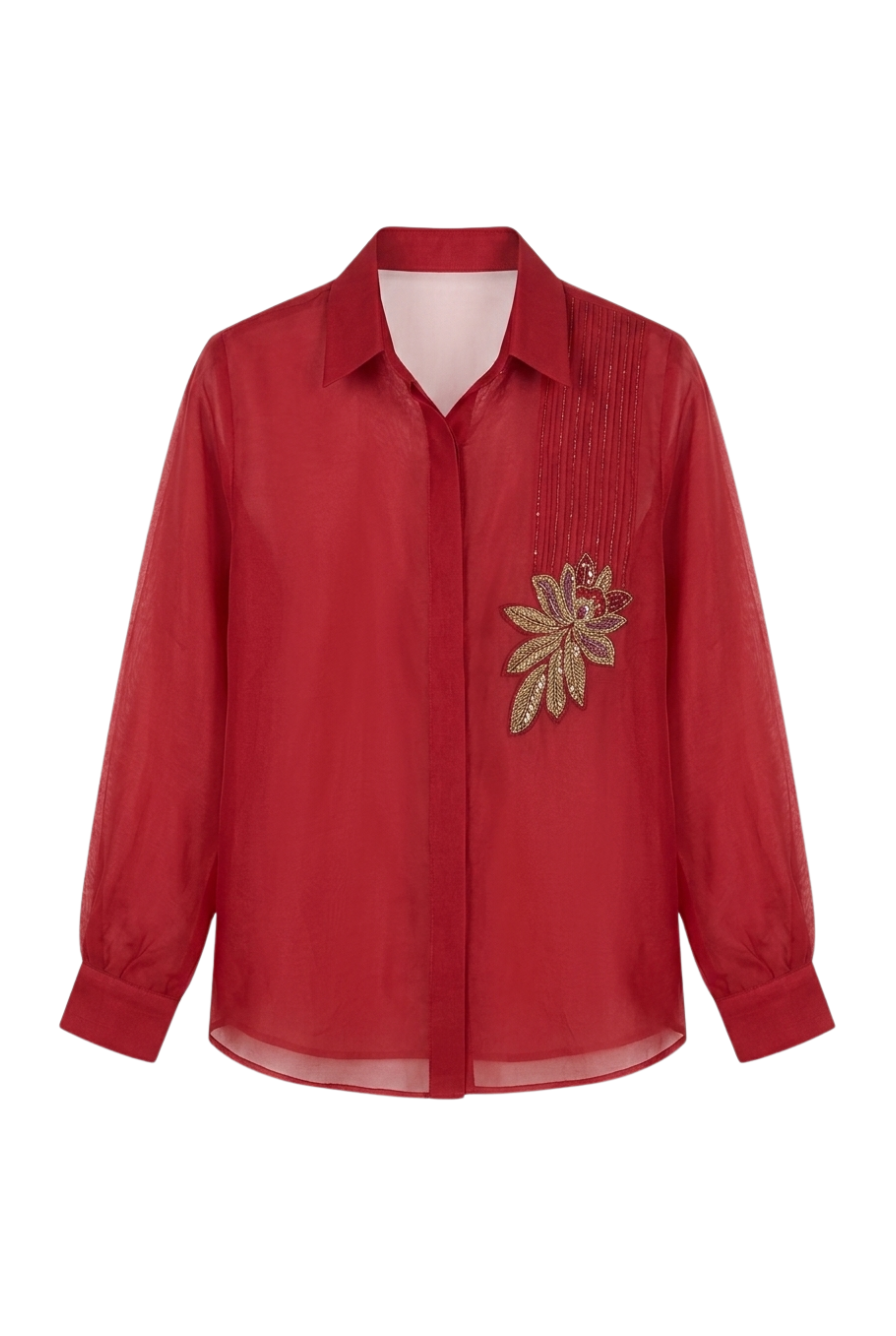 The Ruby Bloom Organza Shirt
