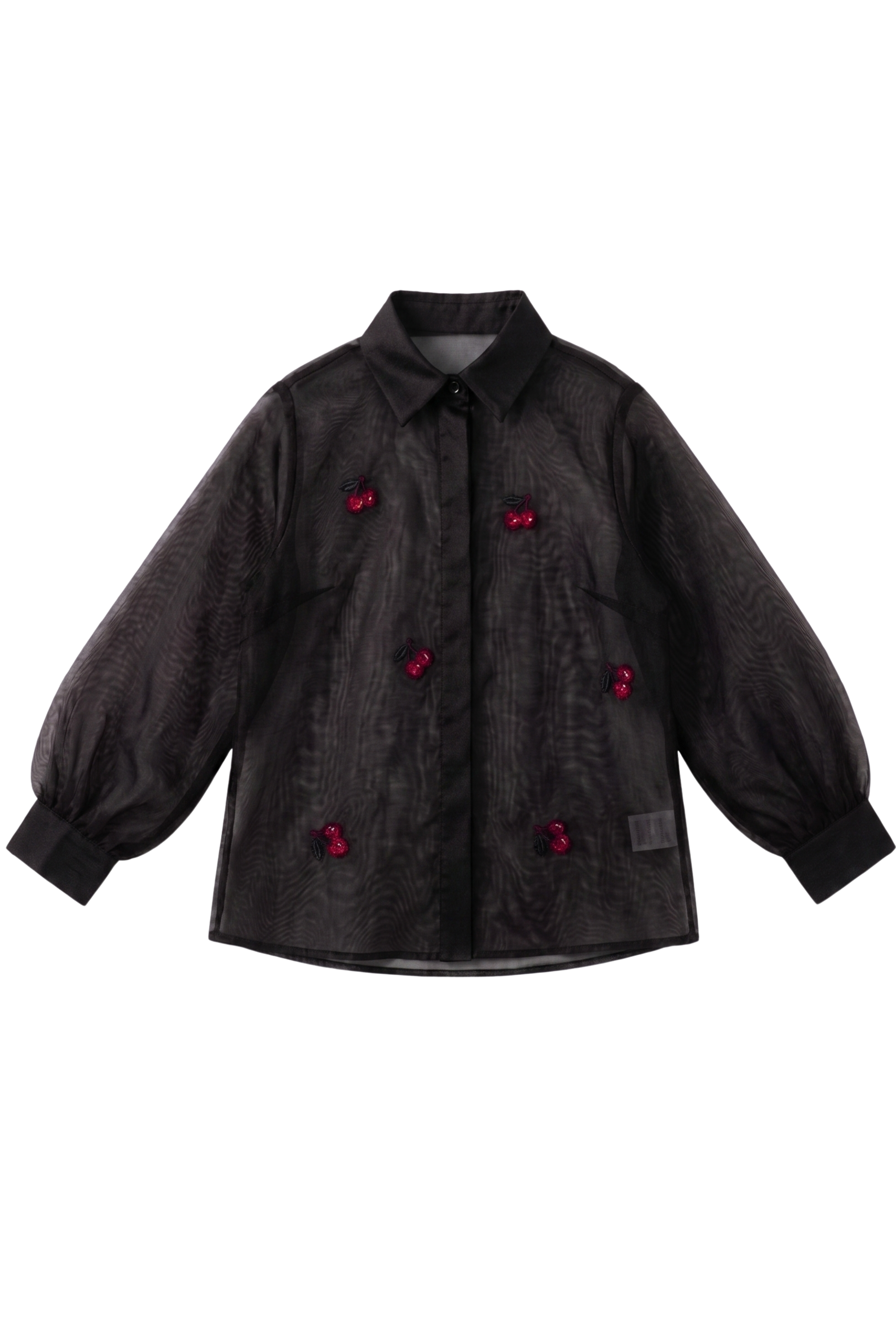 The Midnight Cherry Blossom Organza Shirt