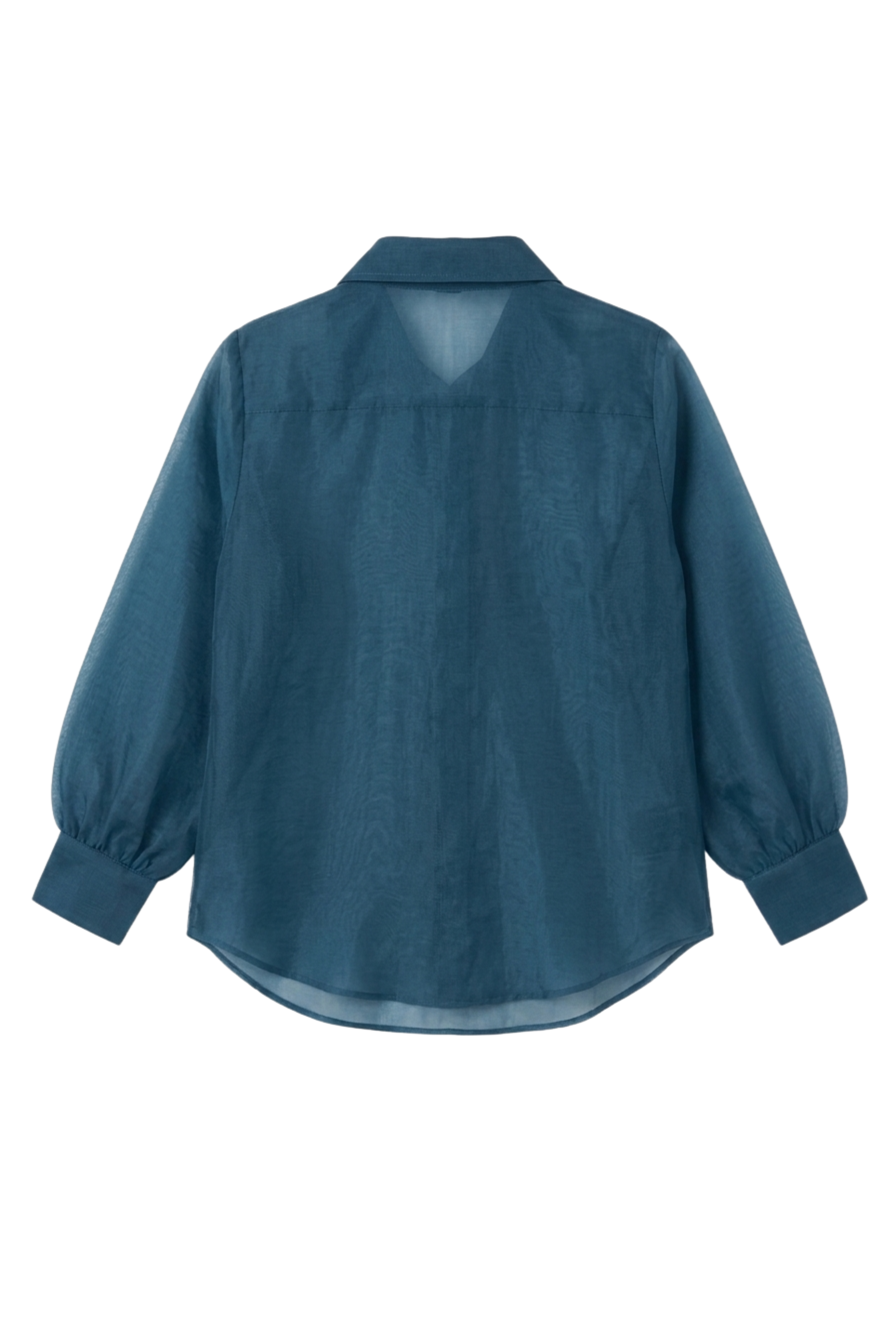 The Slate Marine Scallop Organza Shirt