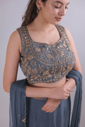 Sterling Ash Embroidered Lehenga Set