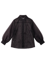 The Midnight Cherry Blossom Organza Shirt