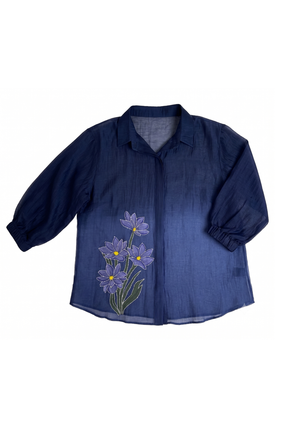 FLORAL HANDPAINT KATHA SHIRT