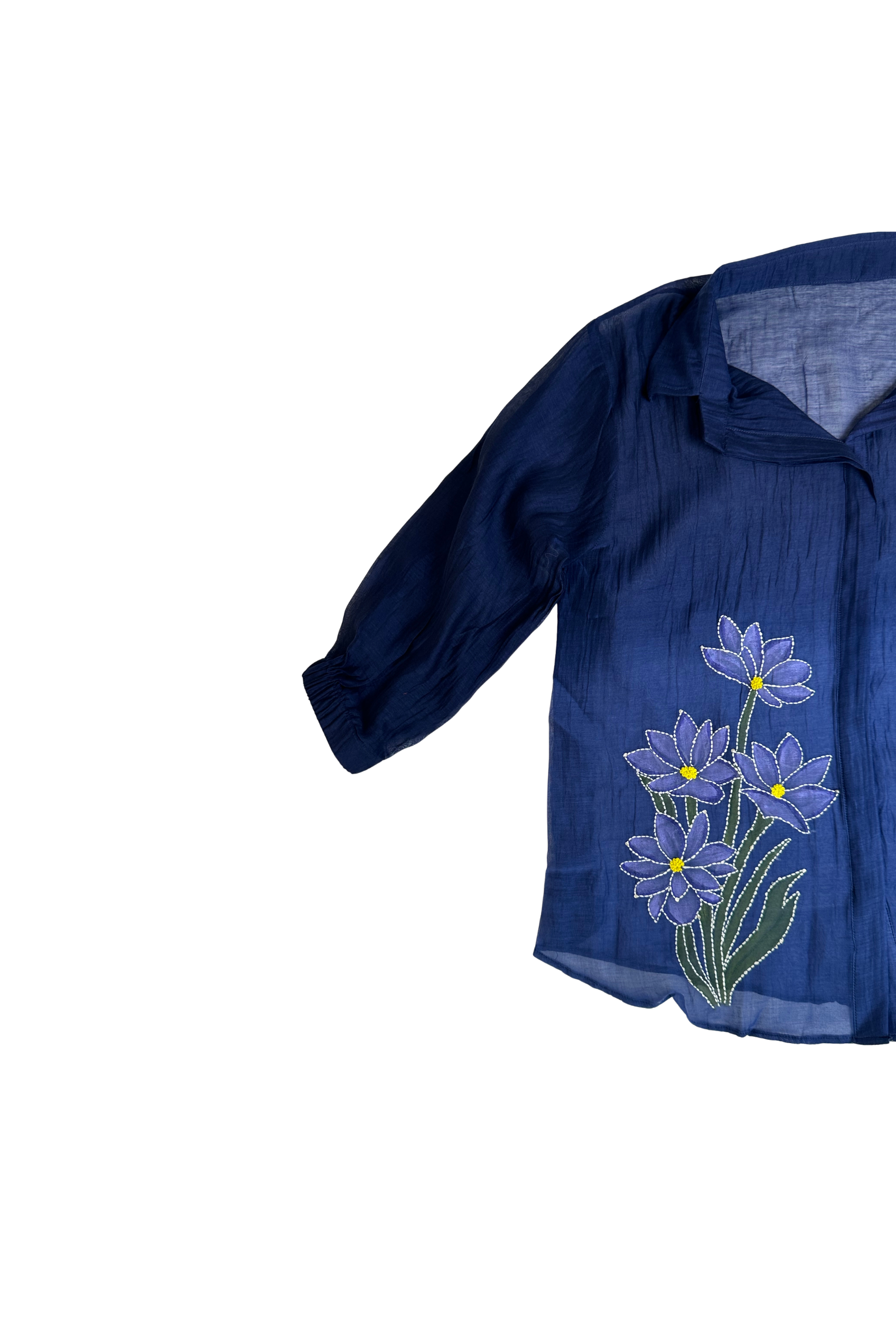 FLORAL HANDPAINT KATHA SHIRT