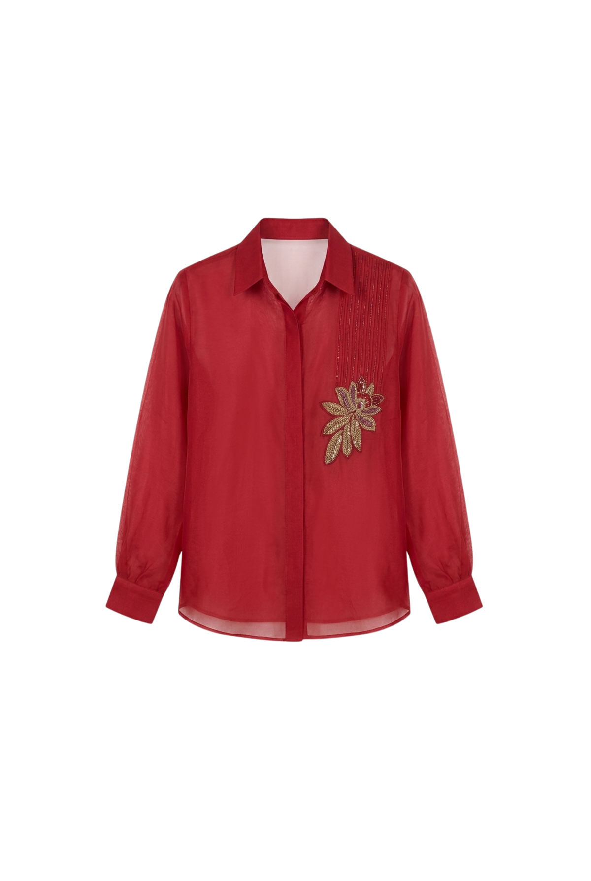 The Ruby Bloom Organza Shirt
