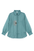 The Emerald Flora Sunflower Organza Shirt