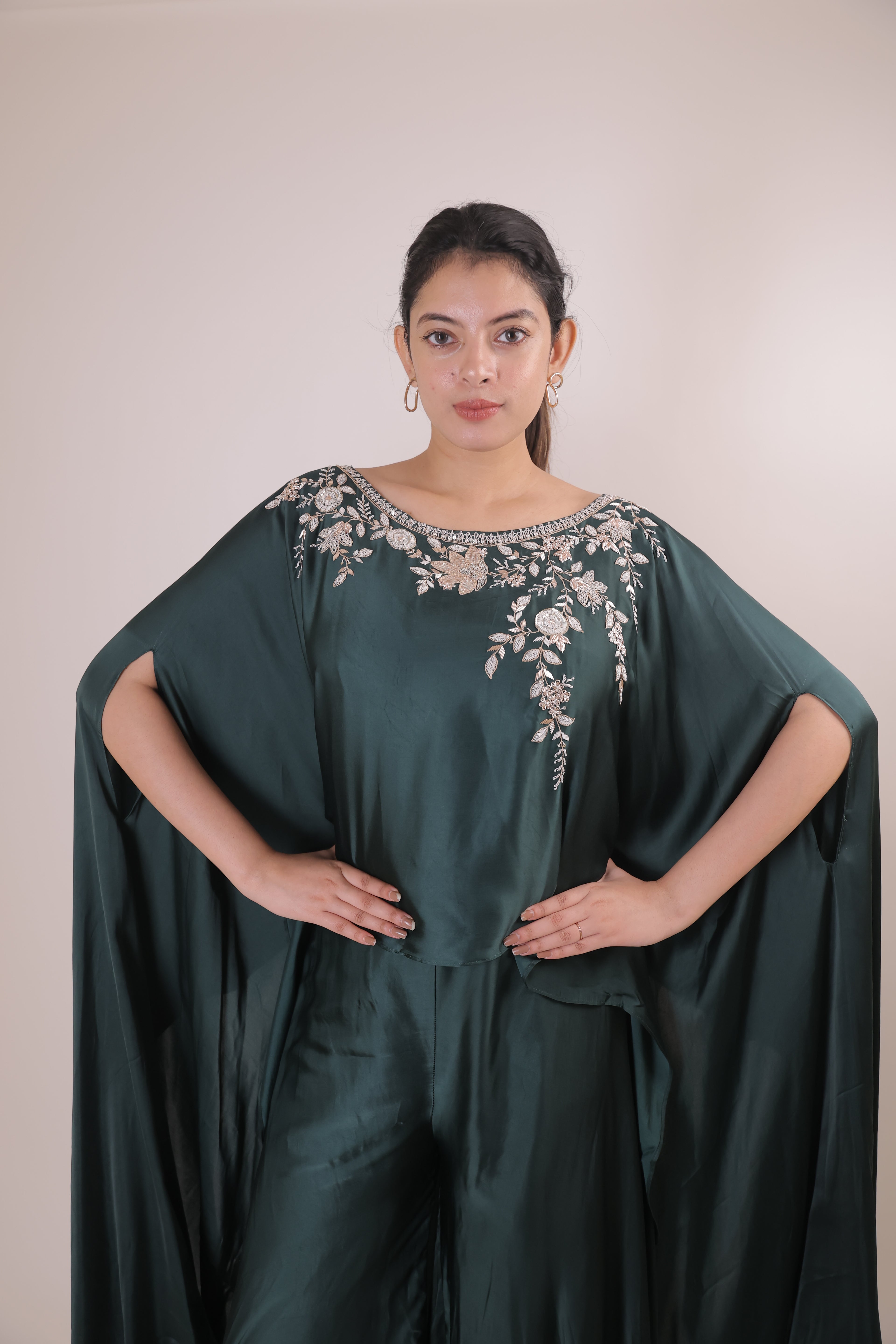 Indowestern Cape with Pallazo