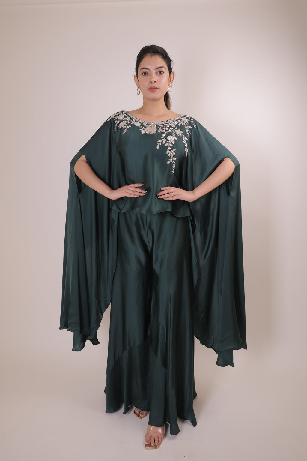 Indowestern Cape with Pallazo