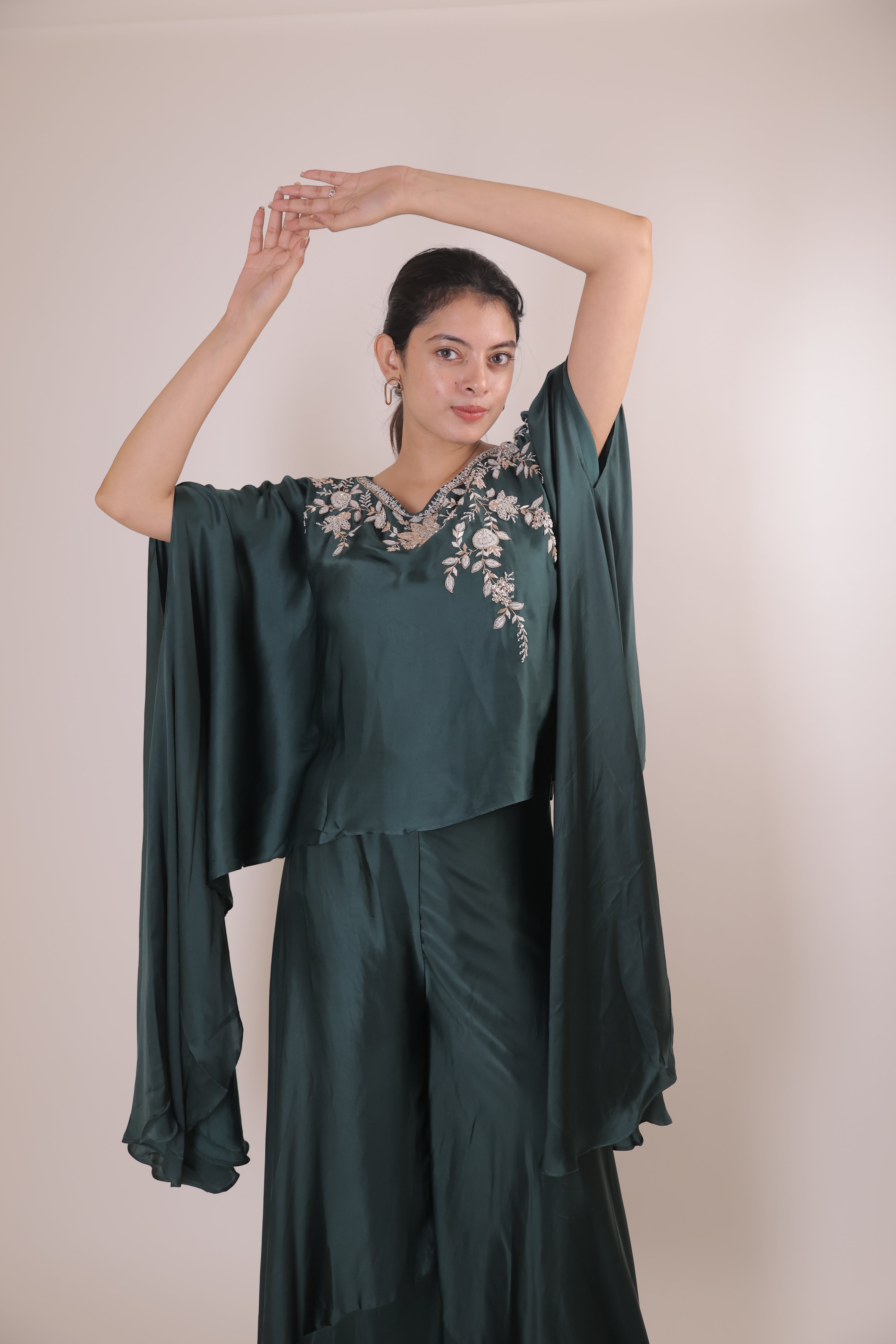 Indowestern Cape with Pallazo