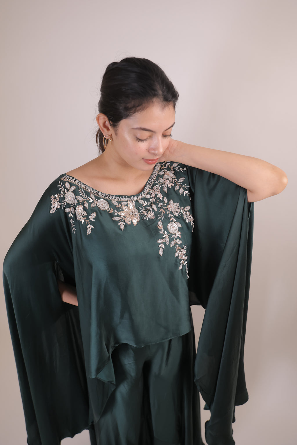 Indowestern Cape with Pallazo