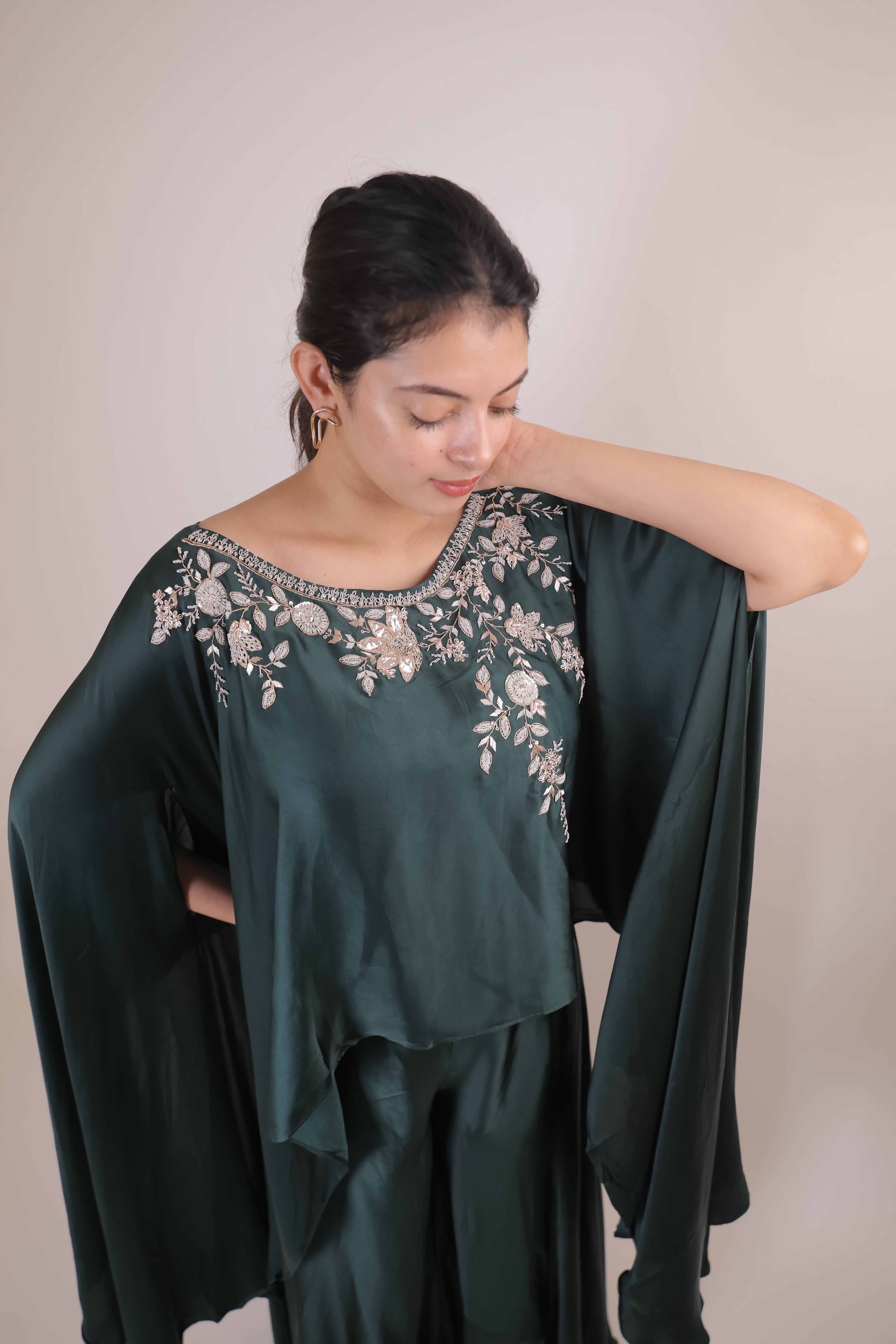 Indowestern Cape with Pallazo