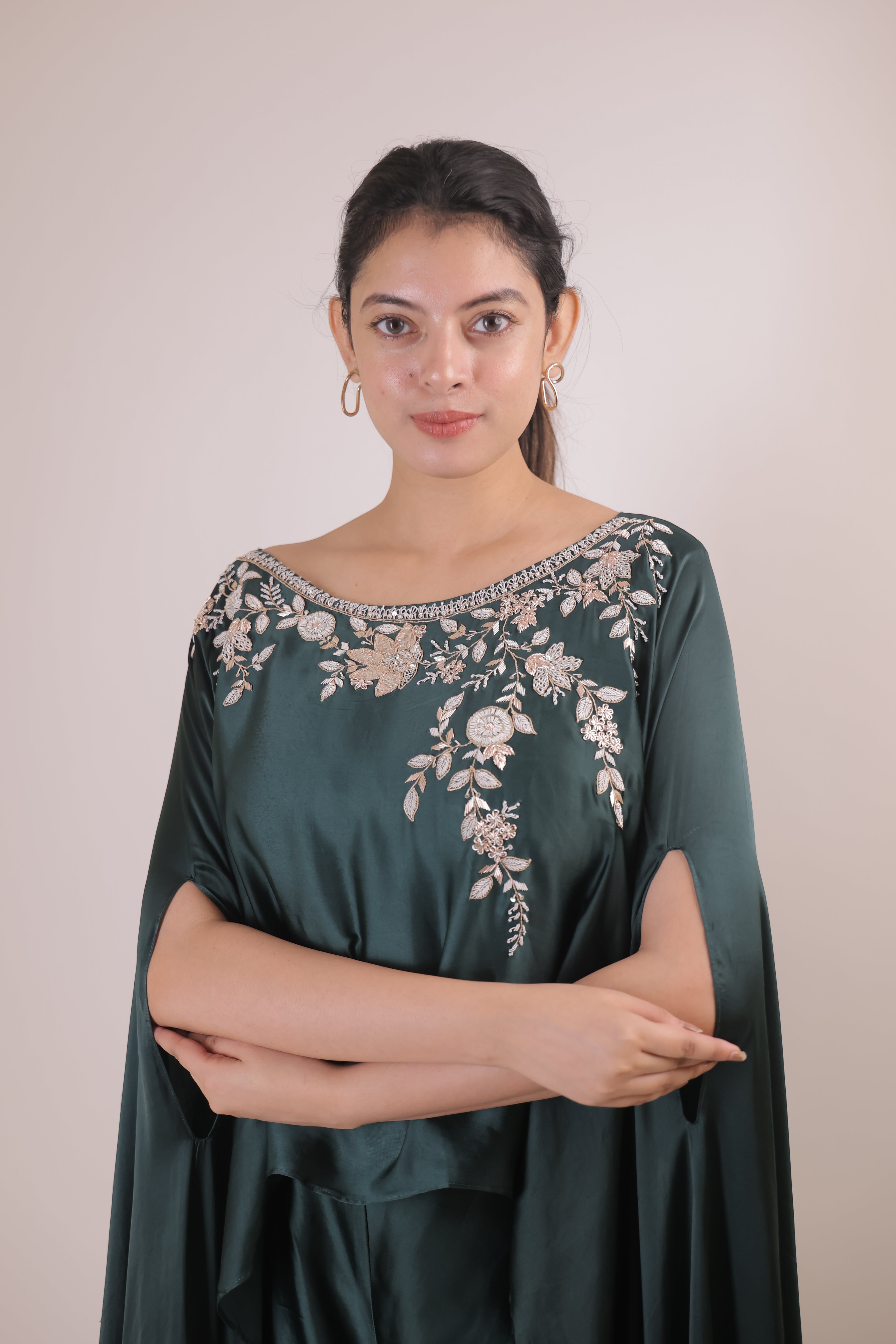 Indowestern Cape with Pallazo