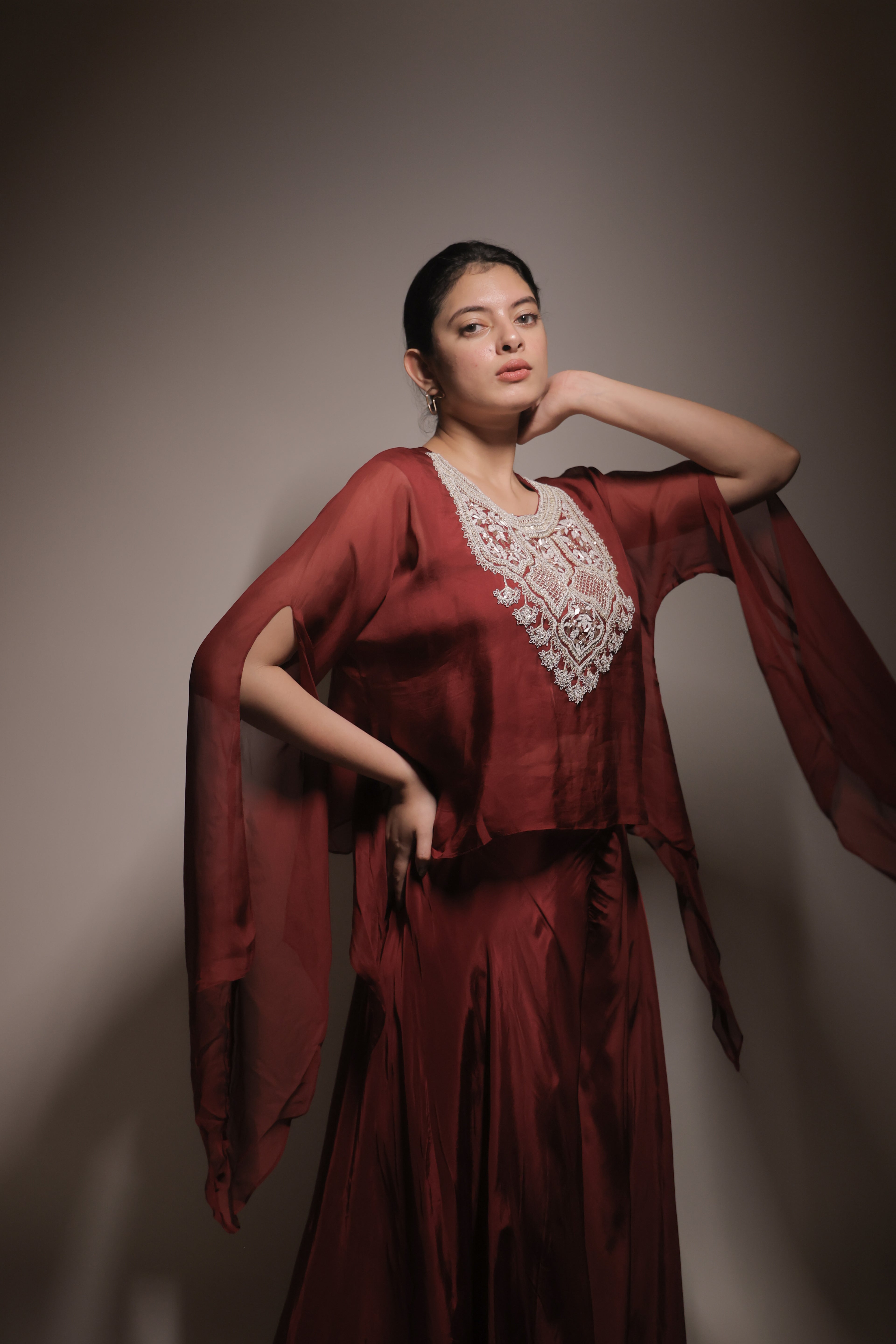 Kora Cape with Pallazo